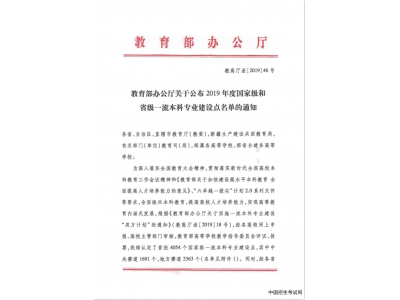 山西传媒学院2个专业入选首批国家级一流本科专业建设点